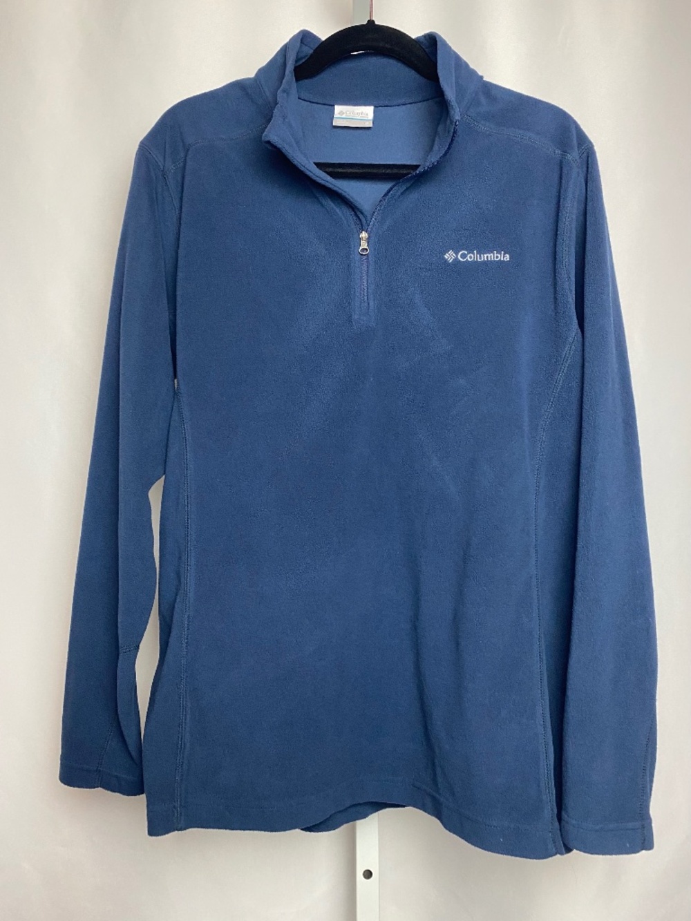 Columbia Menʻs Blue Klamath Range II Half-zip Lightweight Fleece Pullover Medium